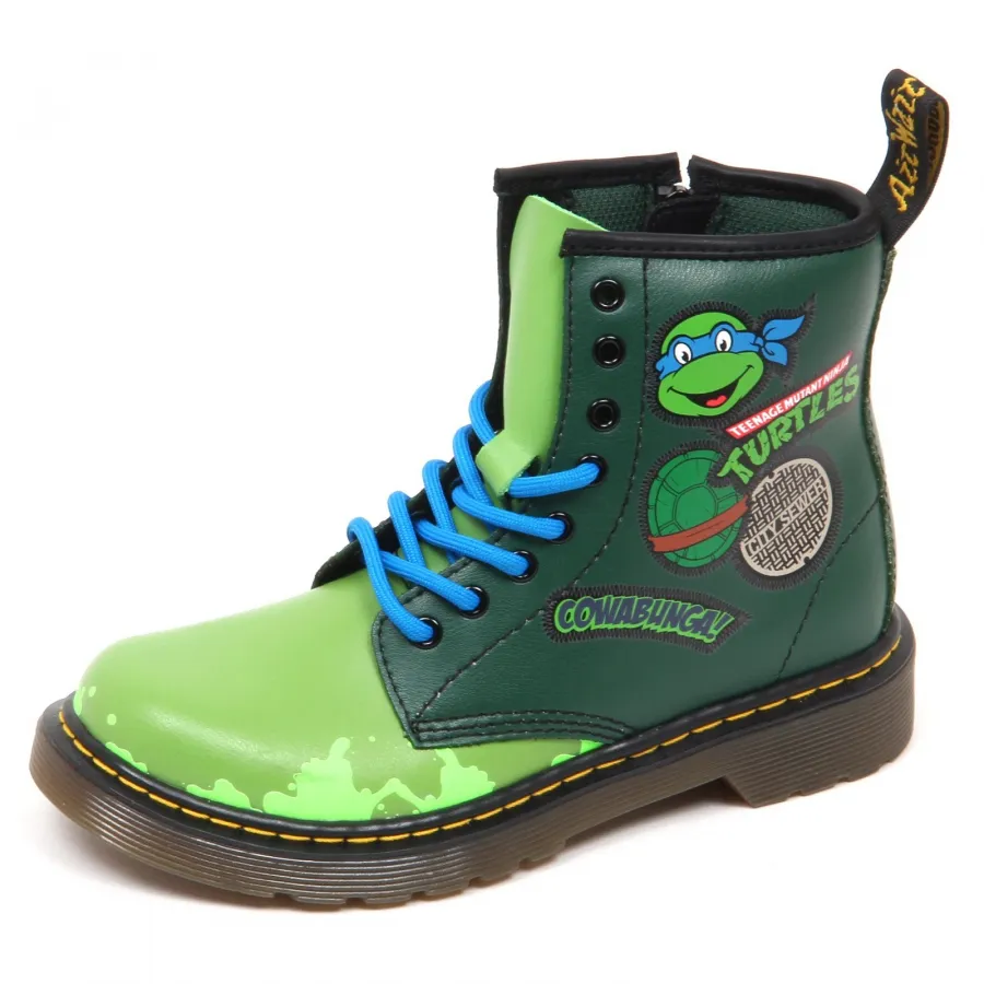 E0010 anfibio bimbo green DR. MARTENS LEO boot kid