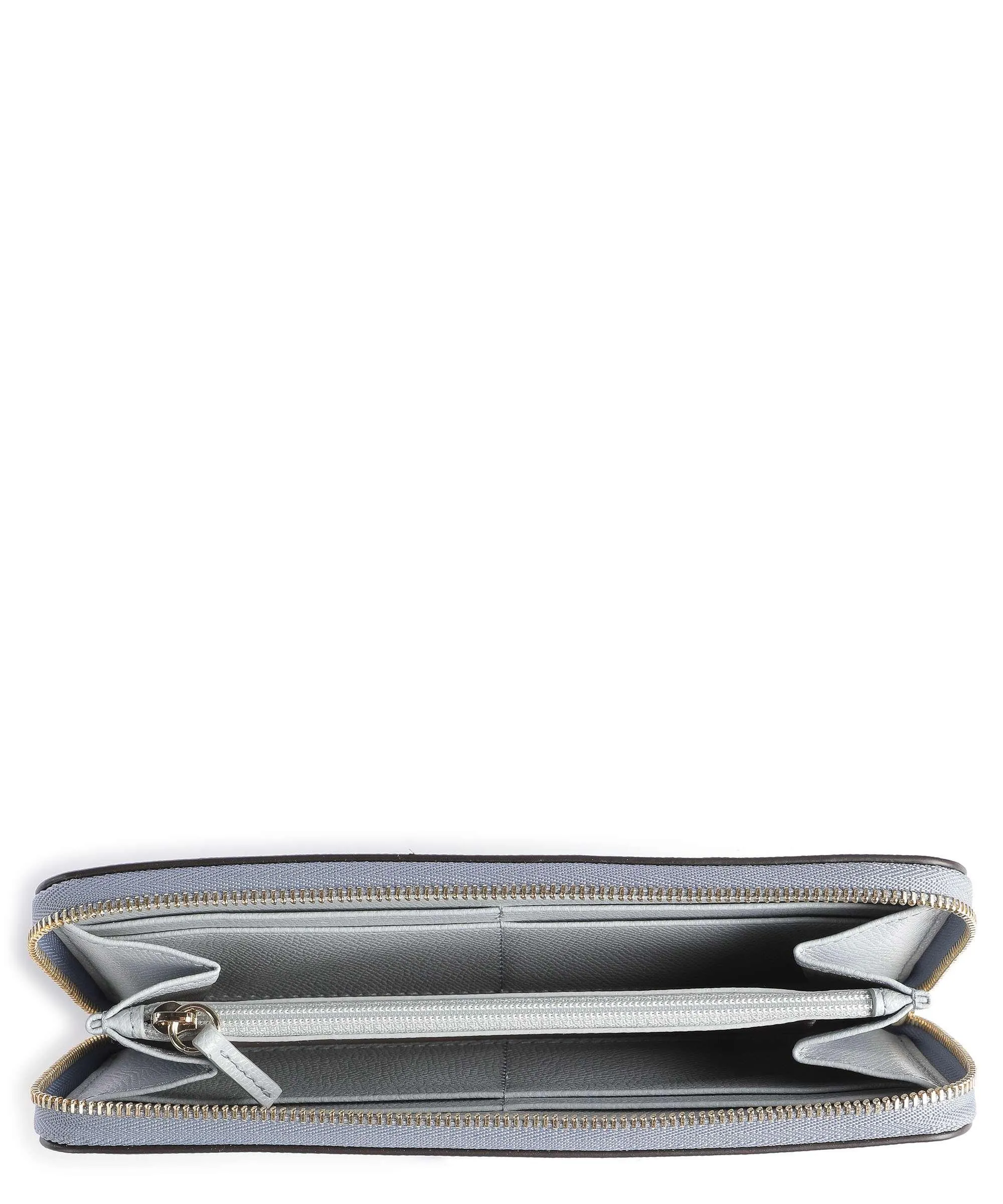  Furla Camelia XL Portafoglio pelle granulata blu chiaro  